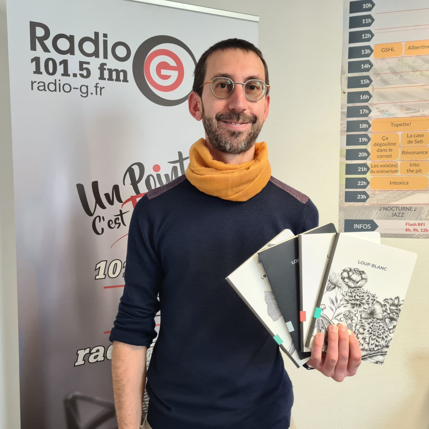 Gildas Le Moigne et Loup Blanc